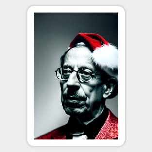 Santa Stravinsky (Celebrity Christmas) Sticker